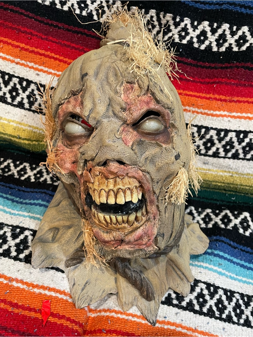 Scarecrow Halloween Head Mask Decorative Accent